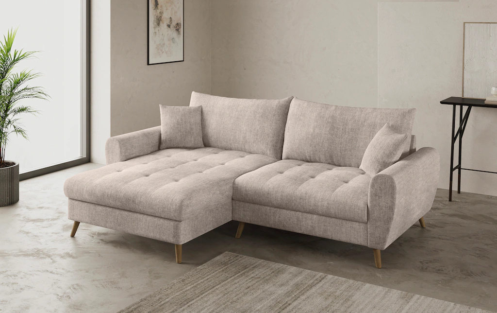 Home affaire Ecksofa "Blackburn II, L-Form", Mit Kaltschaumpolsterung bis 1 günstig online kaufen