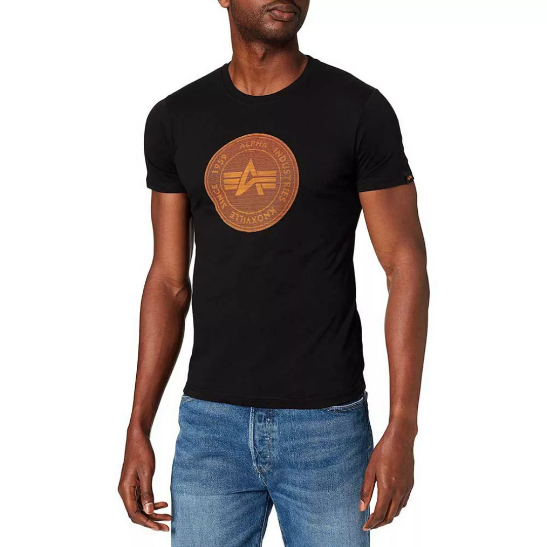 Alpha Industries Hologram Kurzärmeliges T-shirt M Black / Orange günstig online kaufen