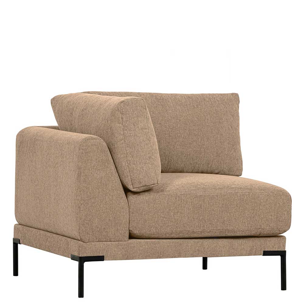 Ecksofa Element Loungesofa mit Armlehne und einem Sitzplatz günstig online kaufen