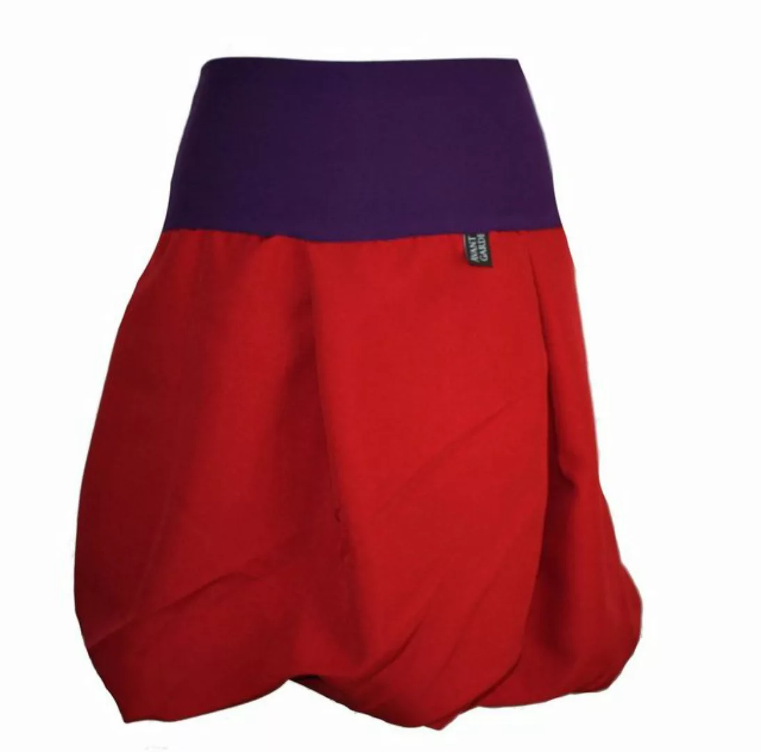 dunkle design Ballonrock A-Linie Rot Violett 51cm Bund aus Jersey günstig online kaufen