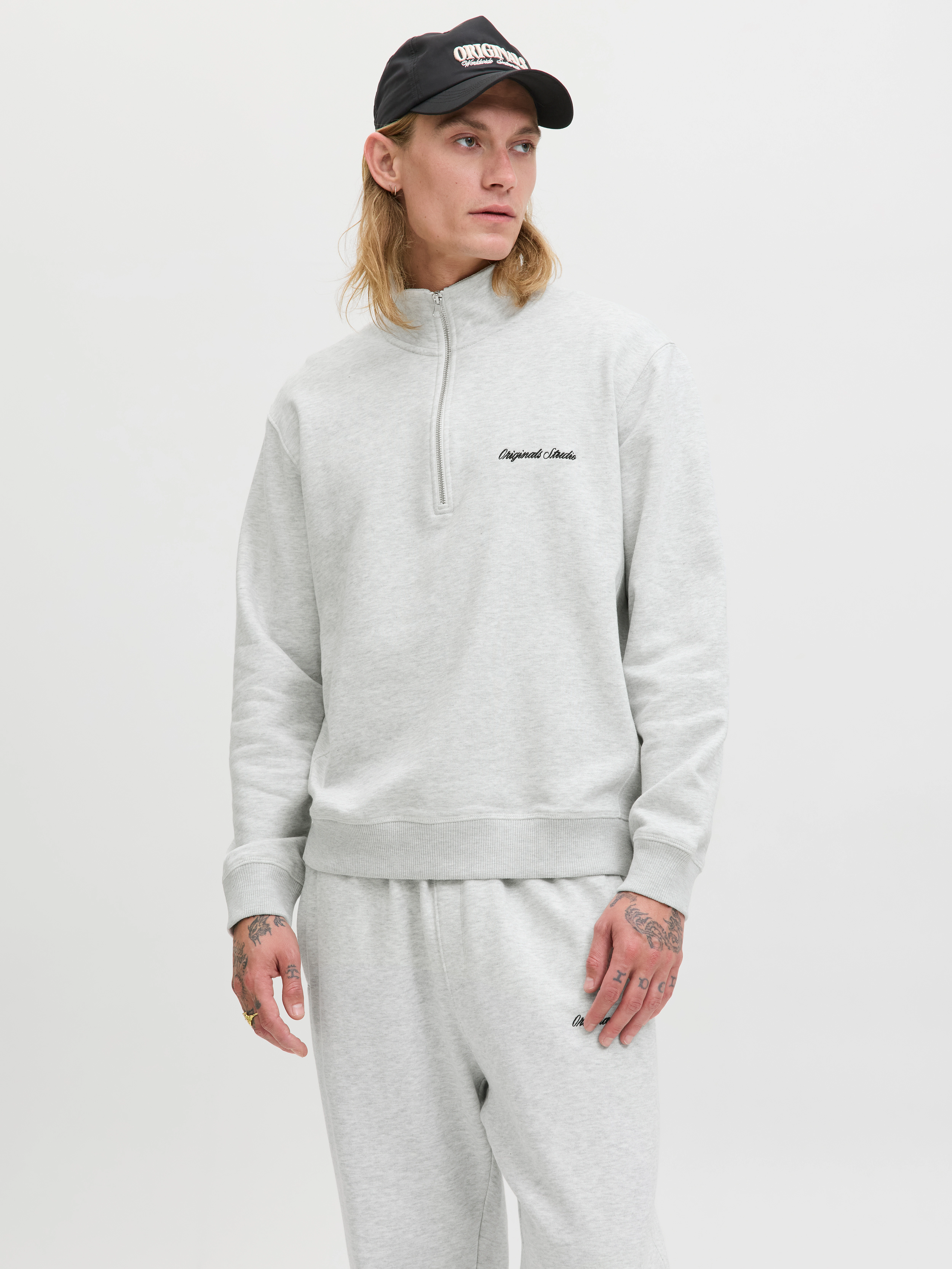 Jack & Jones Herren Sweatshirt JORNORREBRO EMB SWEAT HIGH NECK - Relaxed Fi günstig online kaufen