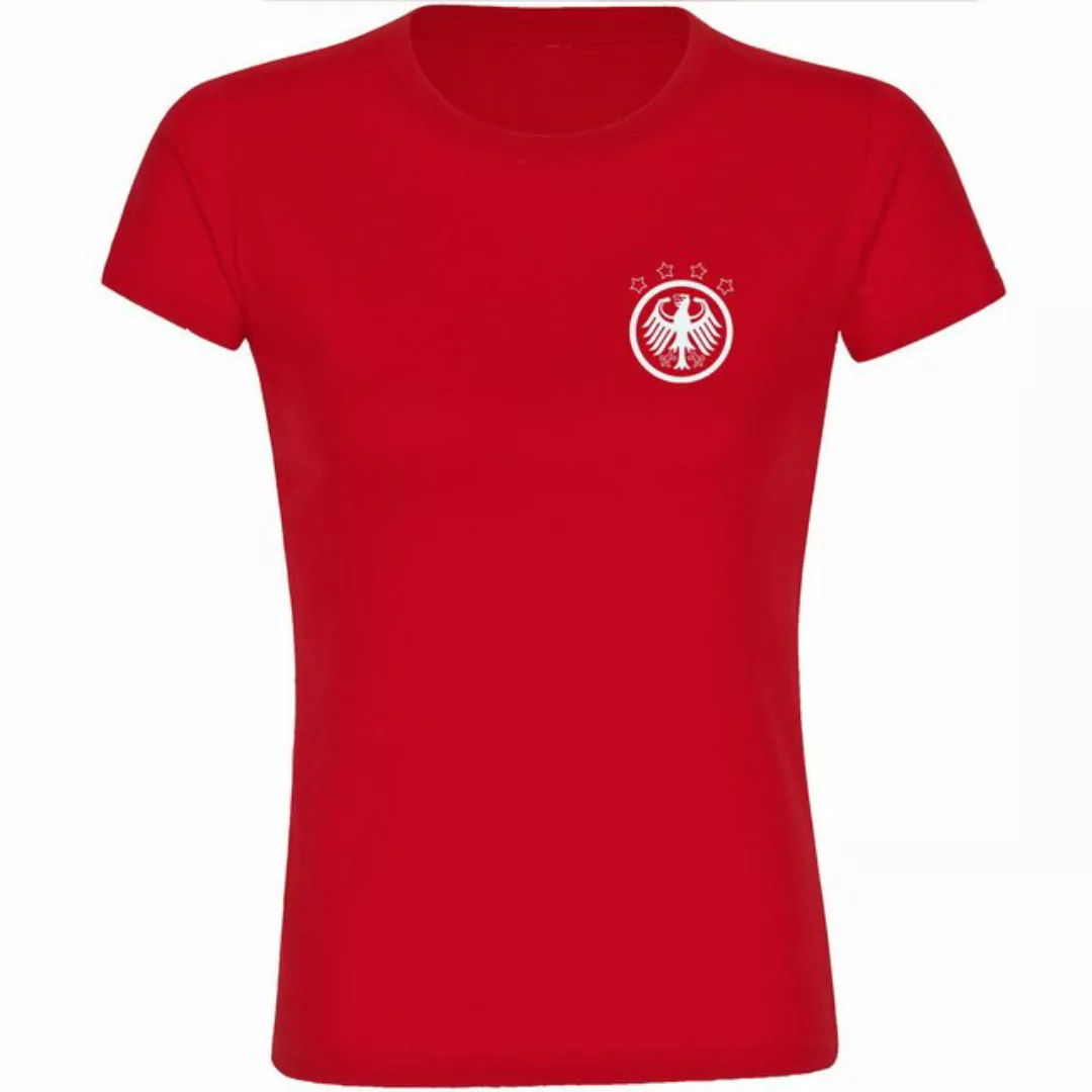 multifanshop T-Shirt Damen Deutschland - Adler Retro - Frauen günstig online kaufen