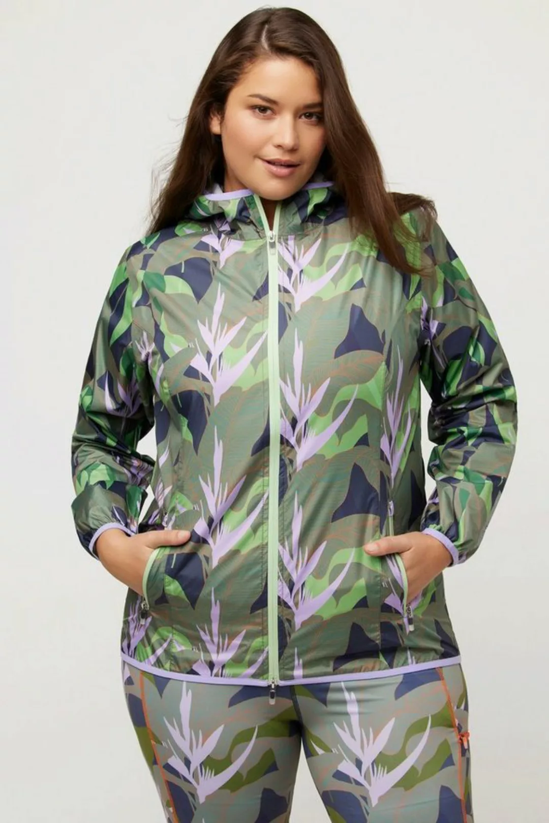 Ulla Popken Funktionsjacke HYPRAR Funktionsjacke wasserdicht 2-Wege-Zipper günstig online kaufen