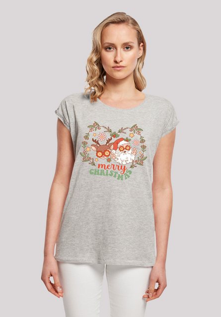 F4NT4STIC T-Shirt "Weihnachten Hippie Santa And Reindeer", Premium Qualität günstig online kaufen