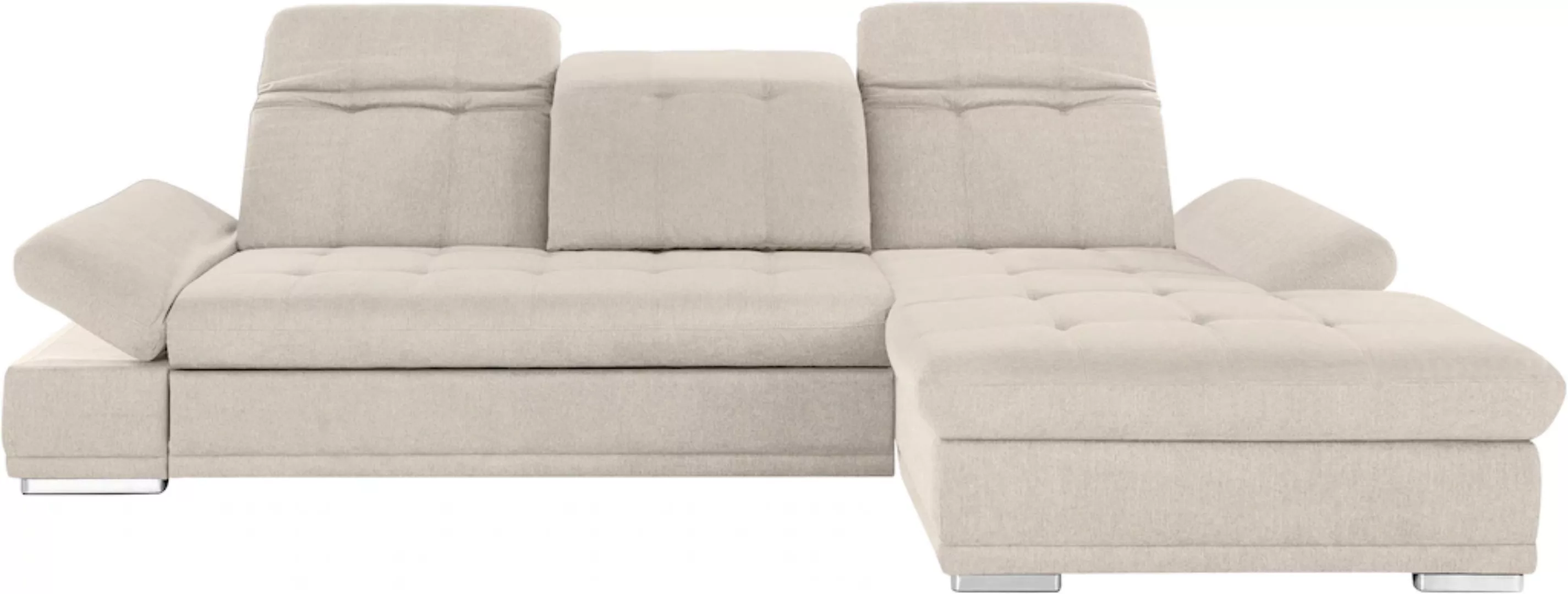 COTTA Ecksofa »Holiday L-Form mit Sitztiefen-, Armteil- und Kopfteilverstel günstig online kaufen