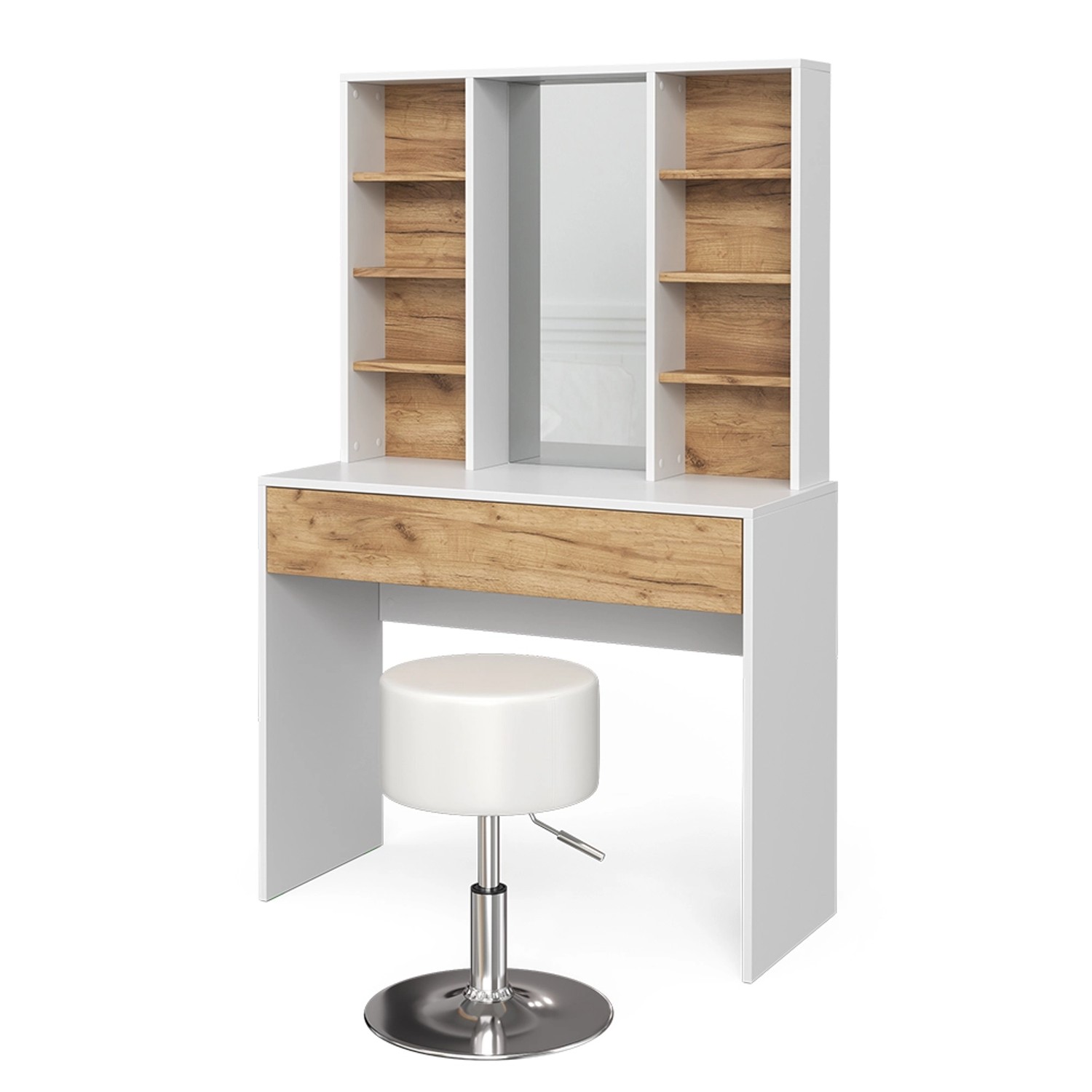 Vicco Schminktisch Alexa, Weiß/Eiche, 93 cm günstig online kaufen
