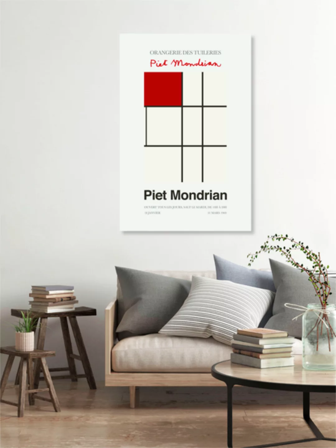 Poster / Leinwandbild - Piet Mondrian – Orangerie Des Tuileries günstig online kaufen