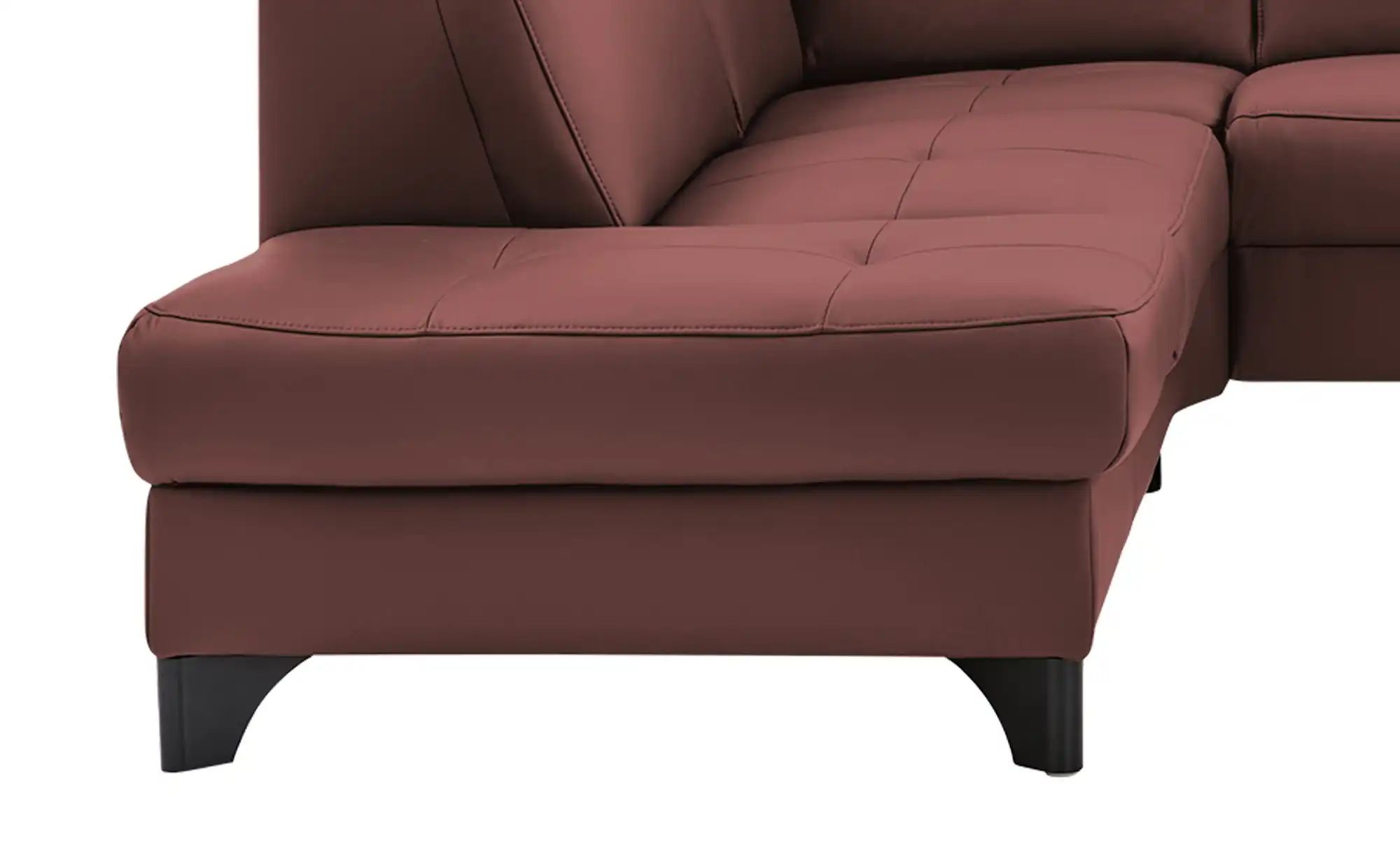 meinSofa Ecksofa Echtleder Linda ¦ lila/violett ¦ Maße (cm): B: 261 H: 98 T günstig online kaufen