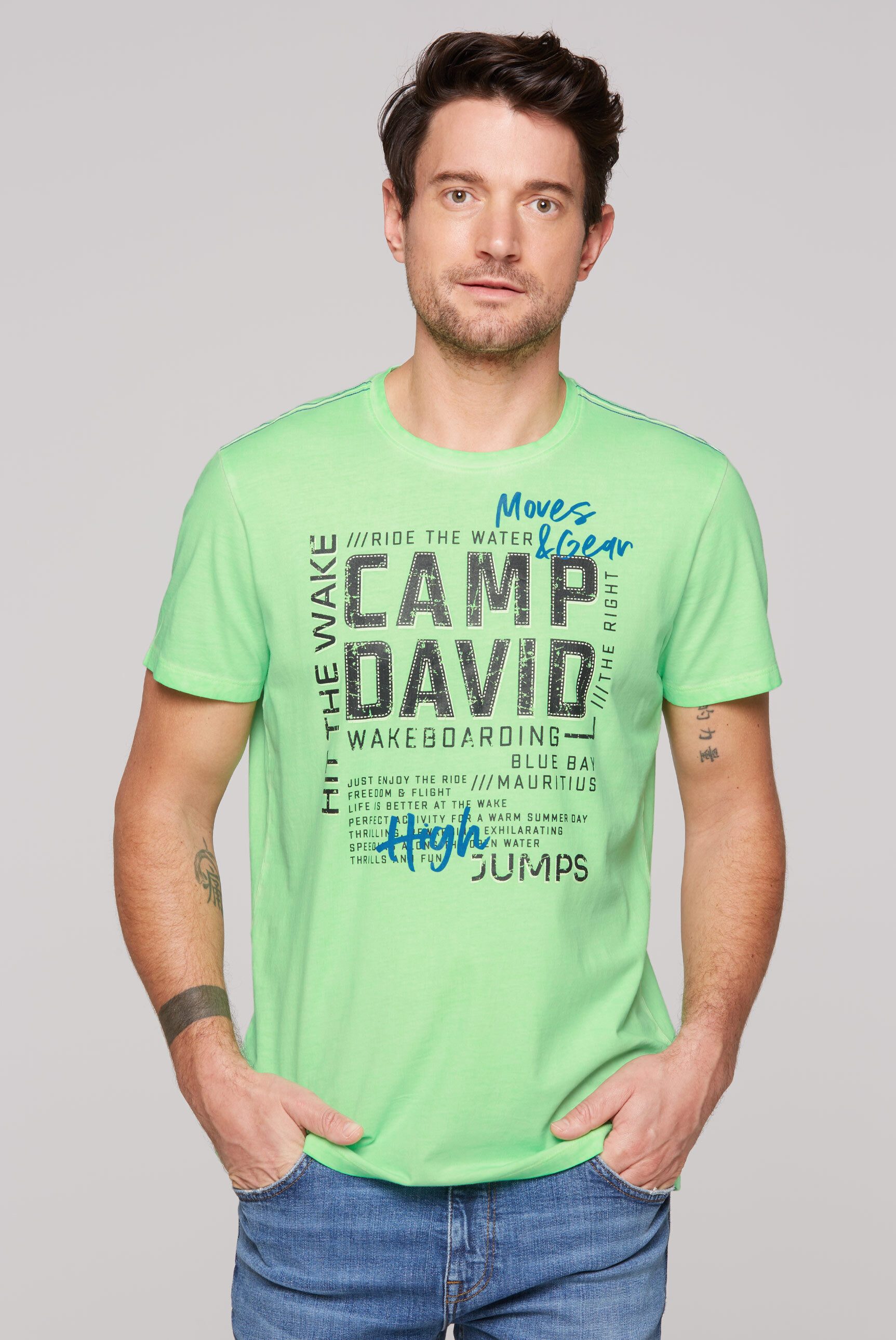 CAMP DAVID Rundhalsshirt, aus Baumwolle günstig online kaufen
