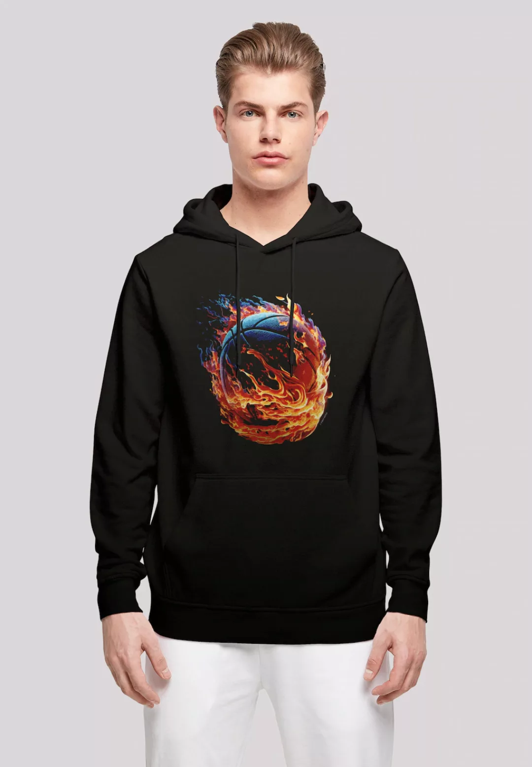 F4NT4STIC Kapuzenpullover "Basketball On Fire Sport HOODIE", Print günstig online kaufen