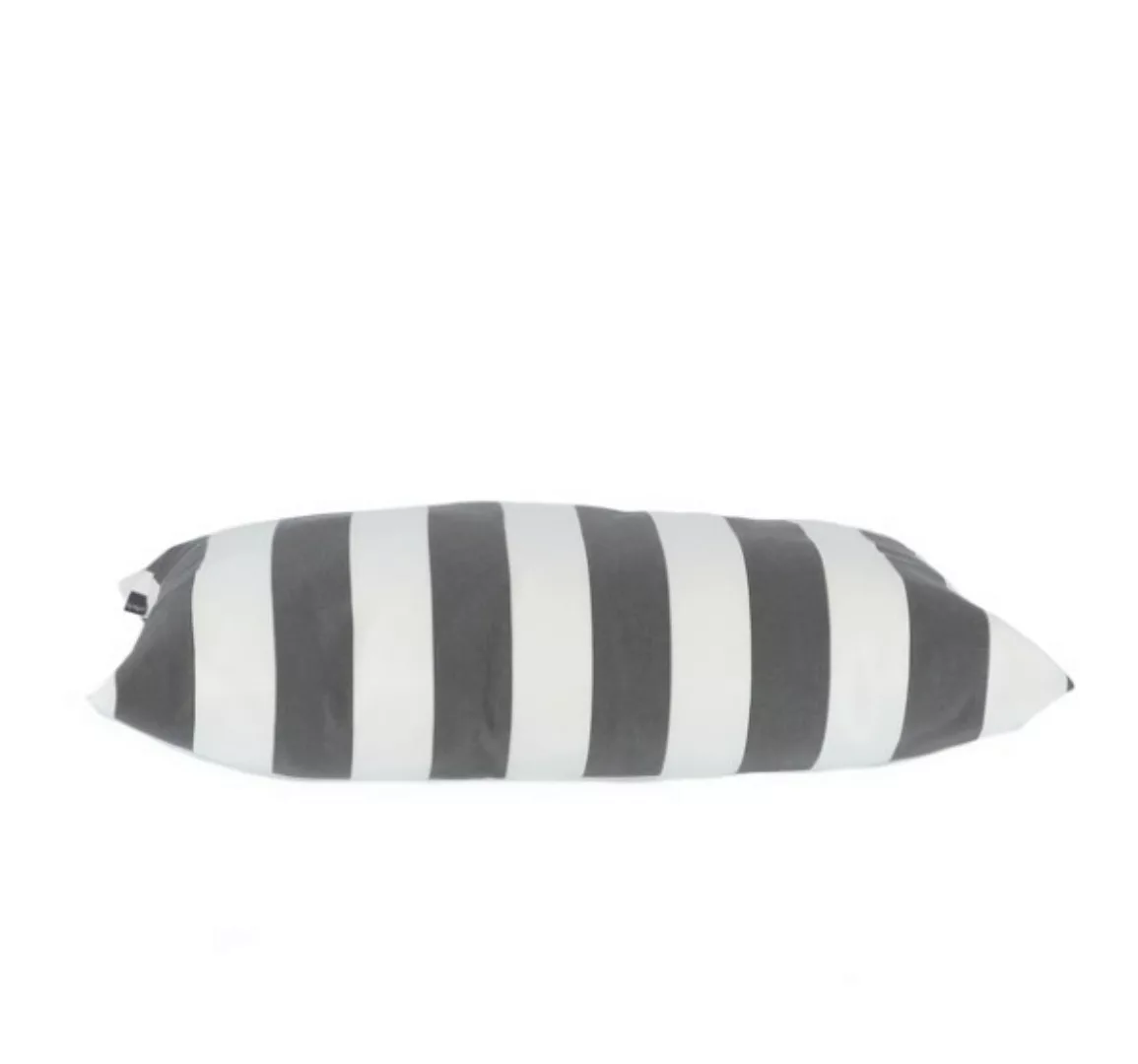 Kissen SOMNIA Streifen weiß/dunkelgrau 60 x 40 cm günstig online kaufen