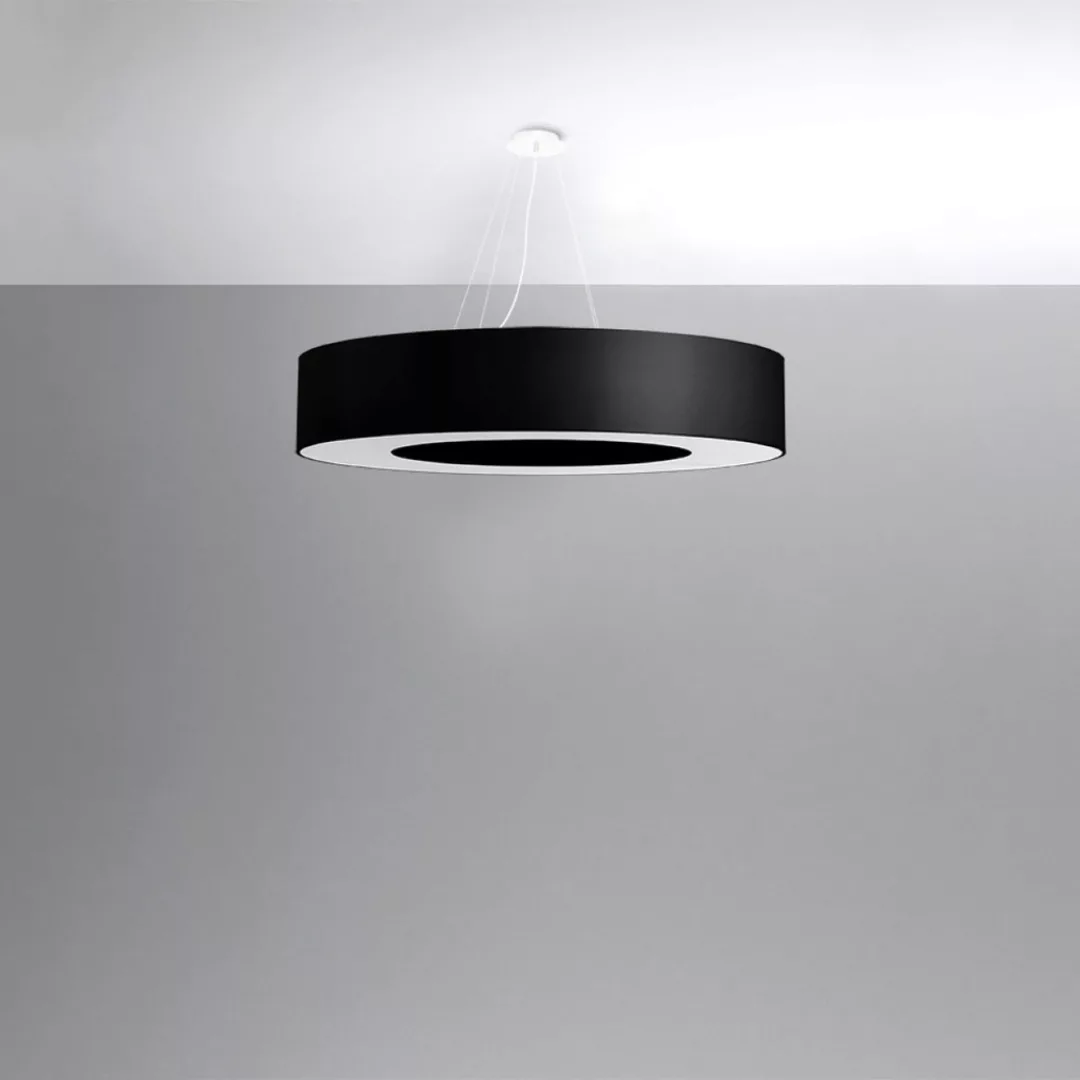 Sollux Lighting Kronleuchter SATURNO 90 Schwarz günstig online kaufen