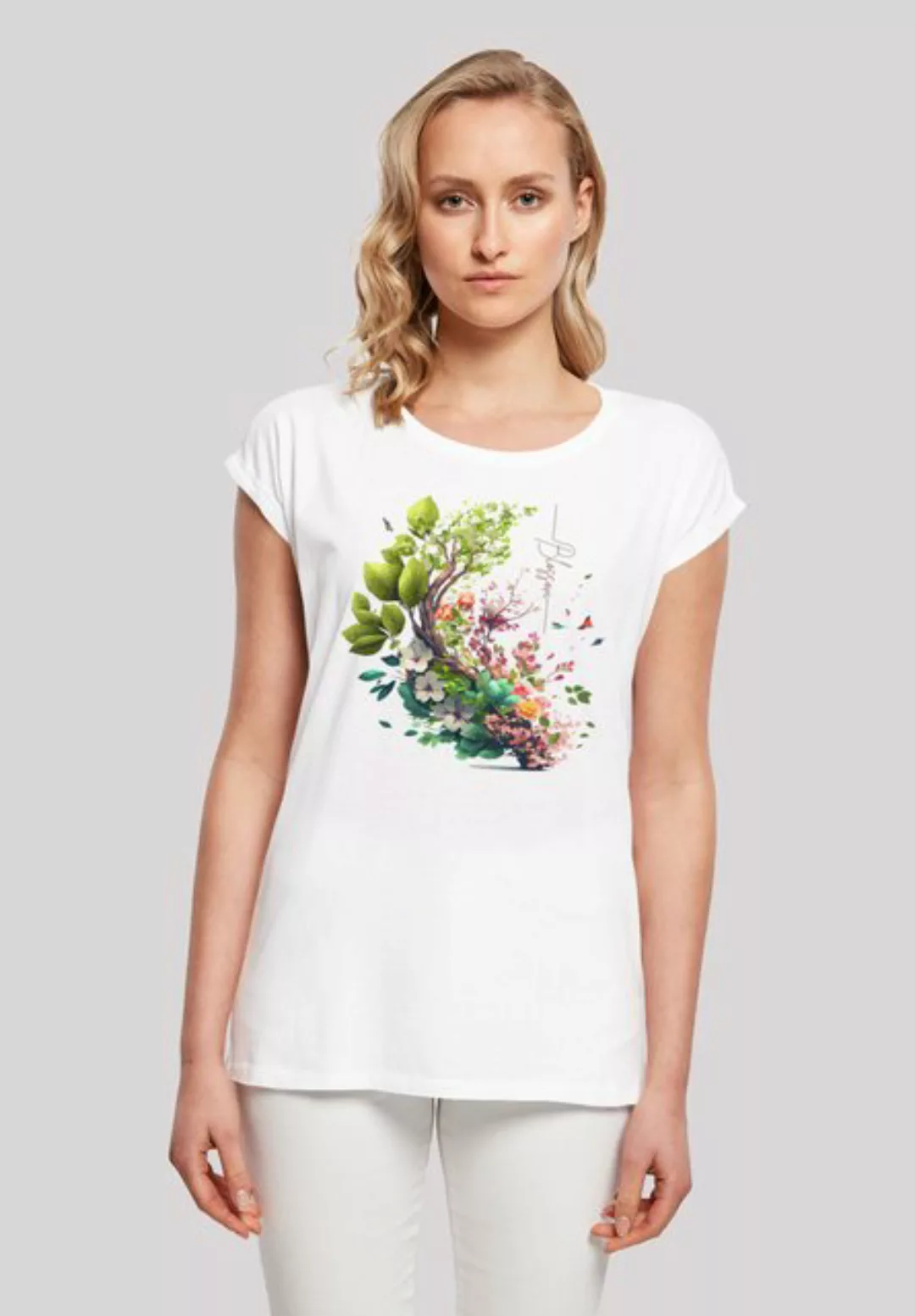 F4NT4STIC T-Shirt "Baum mit Blumen", Print günstig online kaufen