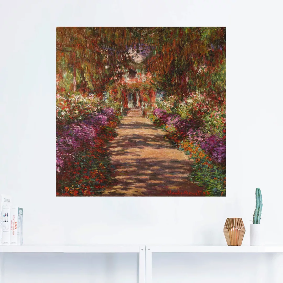 Artland Wandbild »Weg in Monets Garten in Giverny. 1902«, Garten, (1 St.) günstig online kaufen