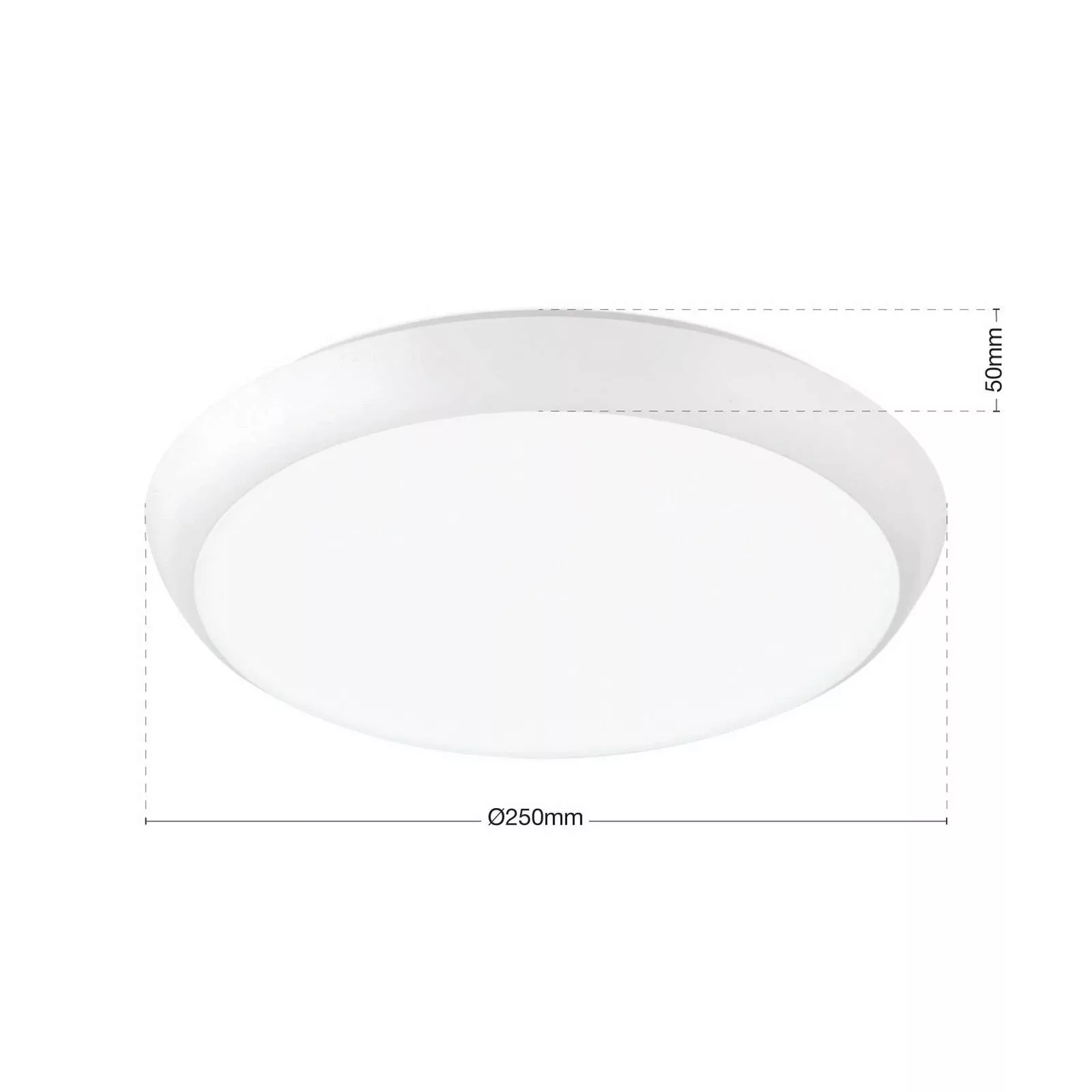 LED-Deckenleuchte Maggy, Ø 25 cm, weiß, CCT, IP65, Dekoringe günstig online kaufen