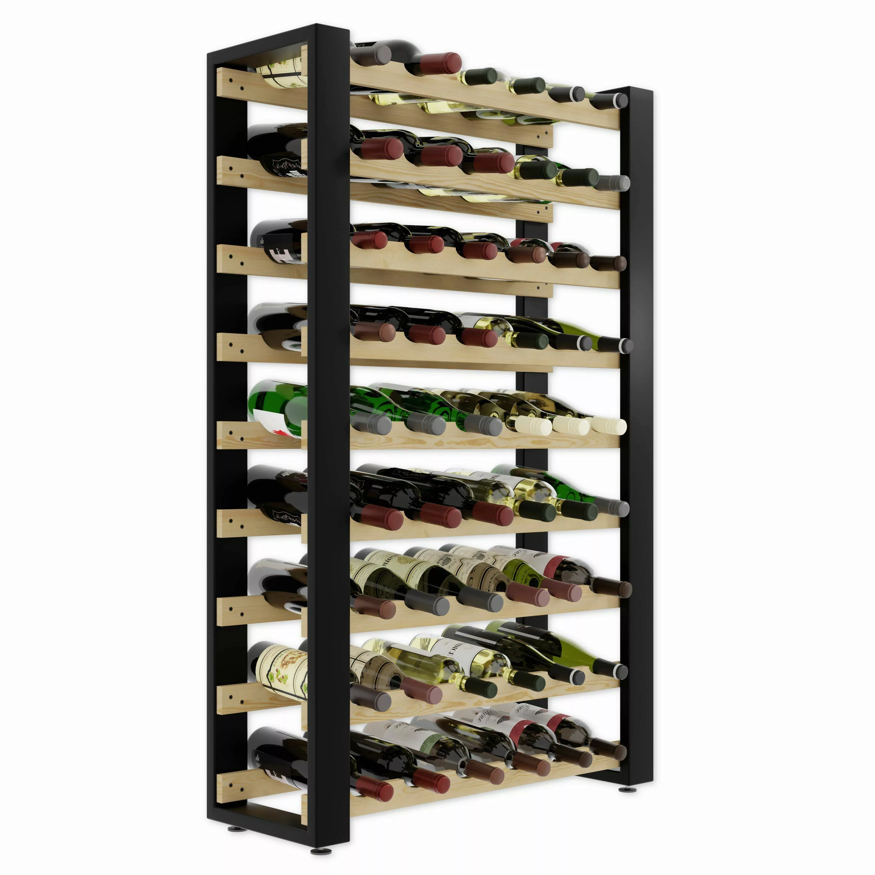 Lenmar Weinregal LOFT Weinregal aus Holz,Flaschenregal,Kellerregal,Regale,W günstig online kaufen