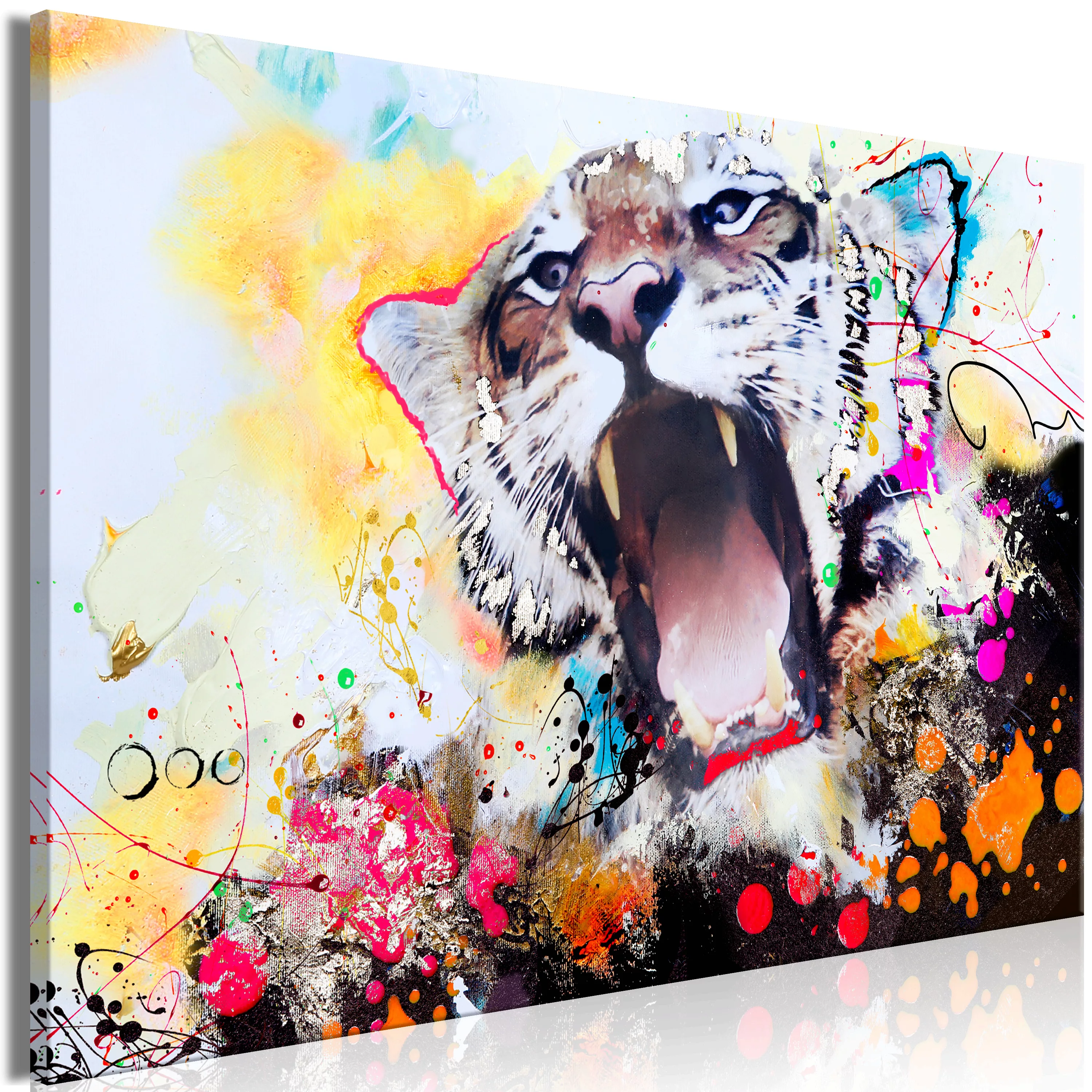 Wandbild - Tiger's Roar (1 Part) Wide günstig online kaufen