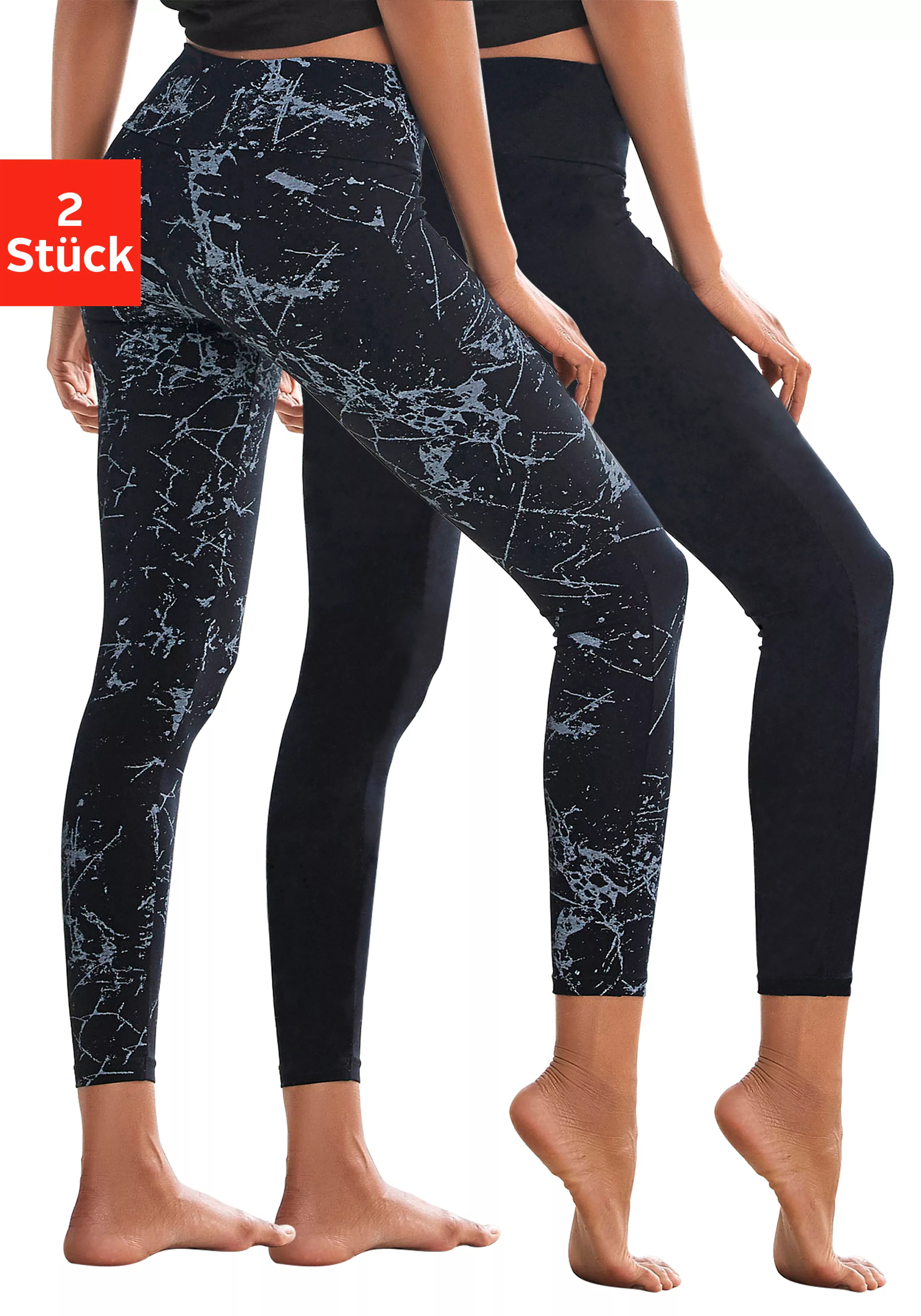 H.I.S Leggings (2er-Pack) in bedruckt und uni, Loungewear günstig online kaufen