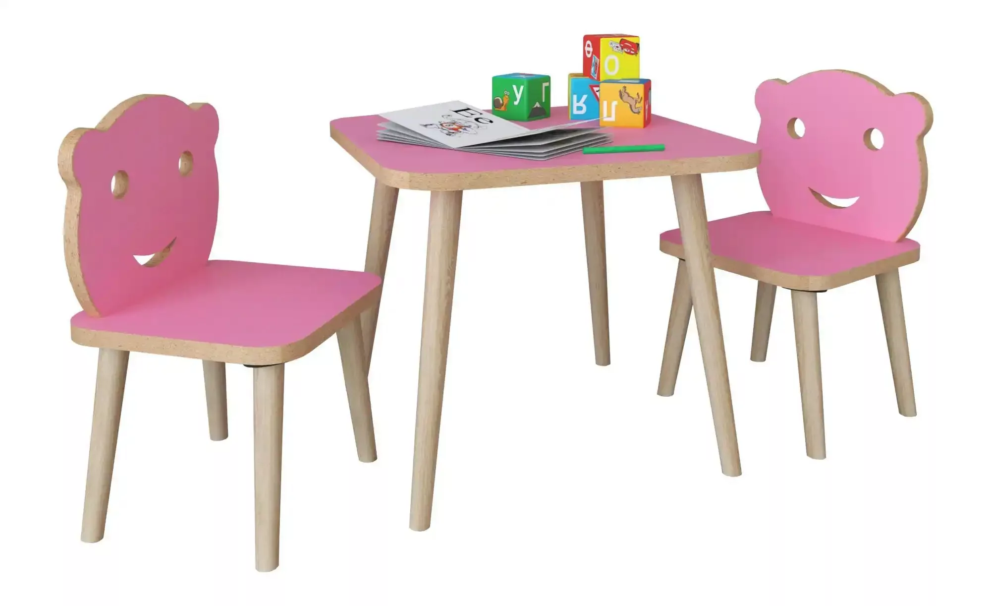 Kindersitzgruppe Set ¦ rosa/pink ¦ Maße (cm): B: 110 H: 52 Kindermöbel > Ki günstig online kaufen