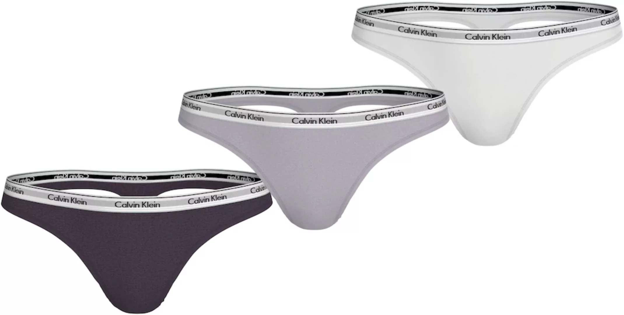 Calvin Klein Underwear Tanga "3 PACK THONG (LOW-RISE)", (Packung, 3 St., 3e günstig online kaufen