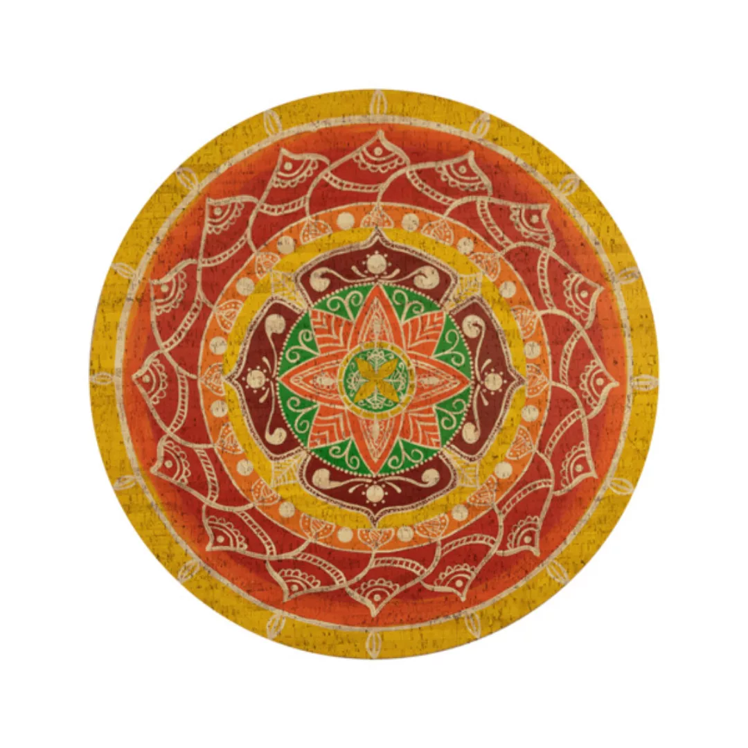 Korkteppich "Mandala - El Secreto" (Rund, Natur) günstig online kaufen