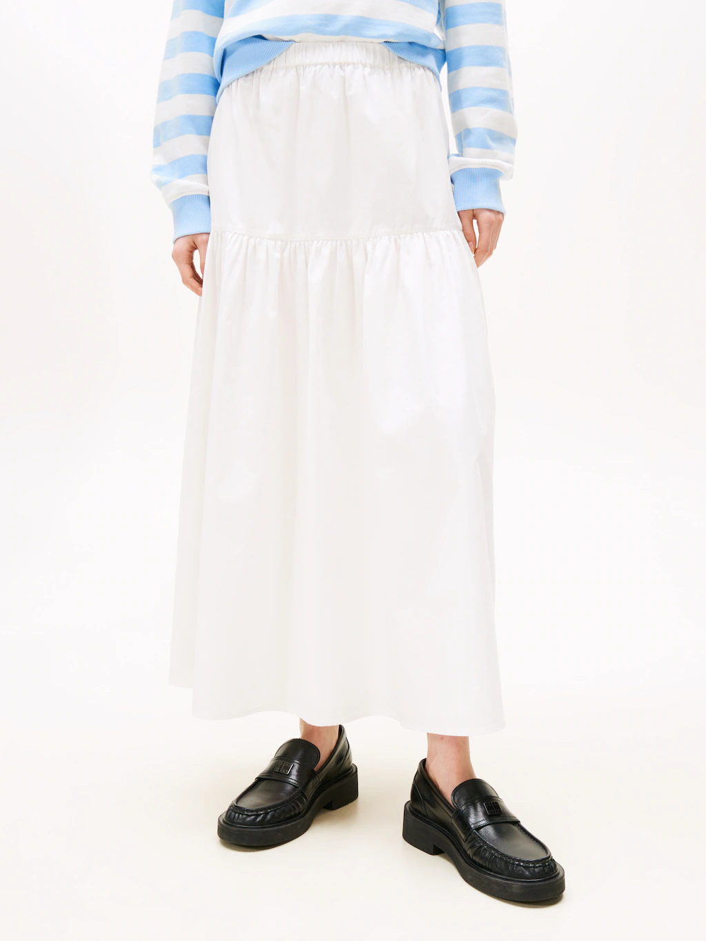 Tommy Jeans Maxirock "TJW POPLIN TIERED MAXI SKIRT" günstig online kaufen