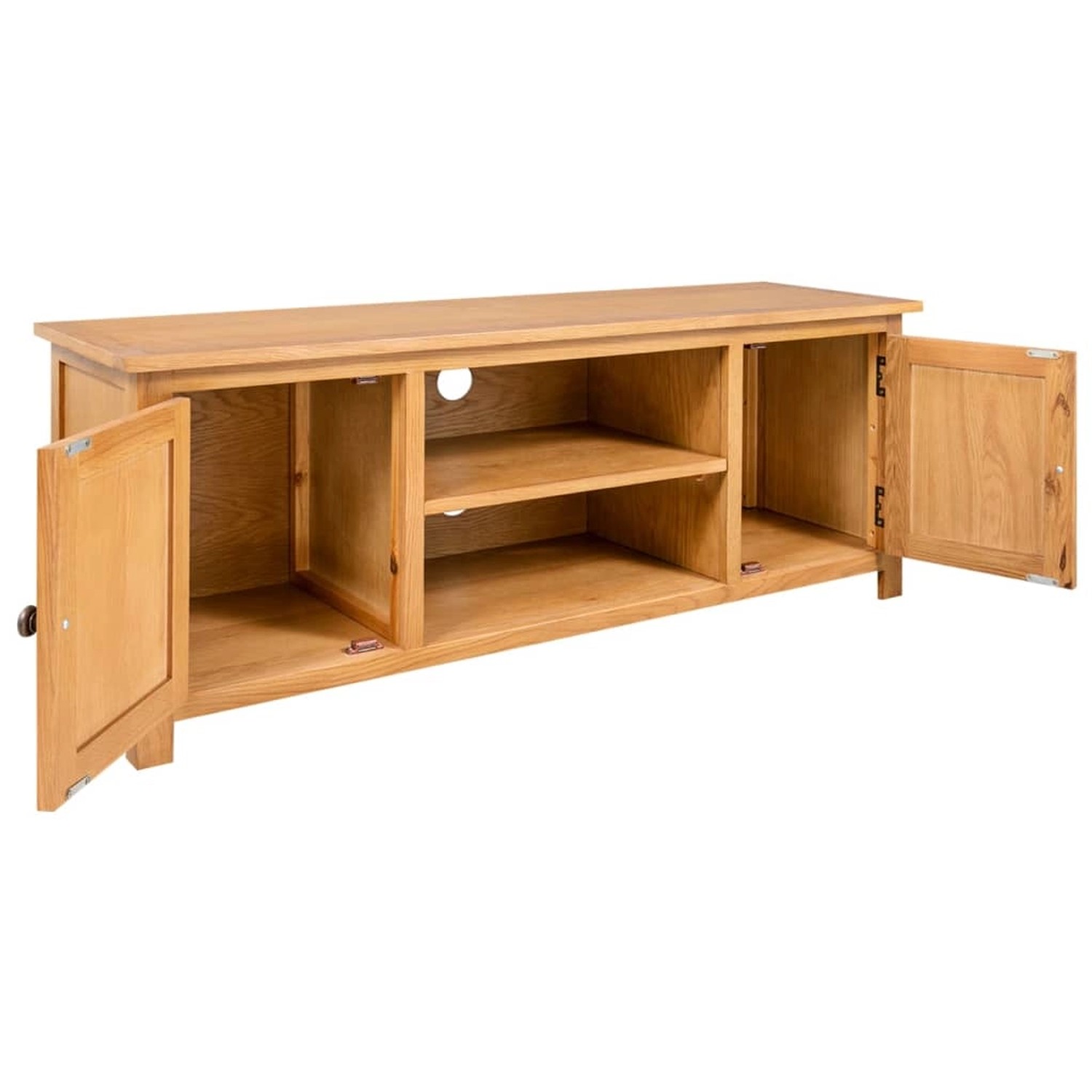 VidaXL TV-Schrank 110x35x44 cm Massivholz Eiche  Modell 1 günstig online kaufen