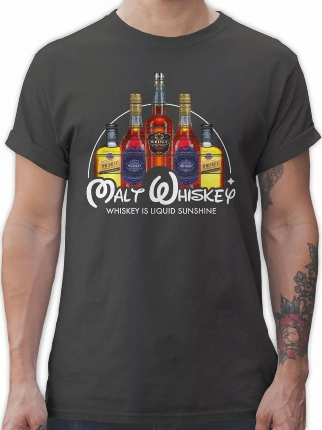 Shirtracer T-Shirt Malt Whiskey Party & Alkohol Herren günstig online kaufen