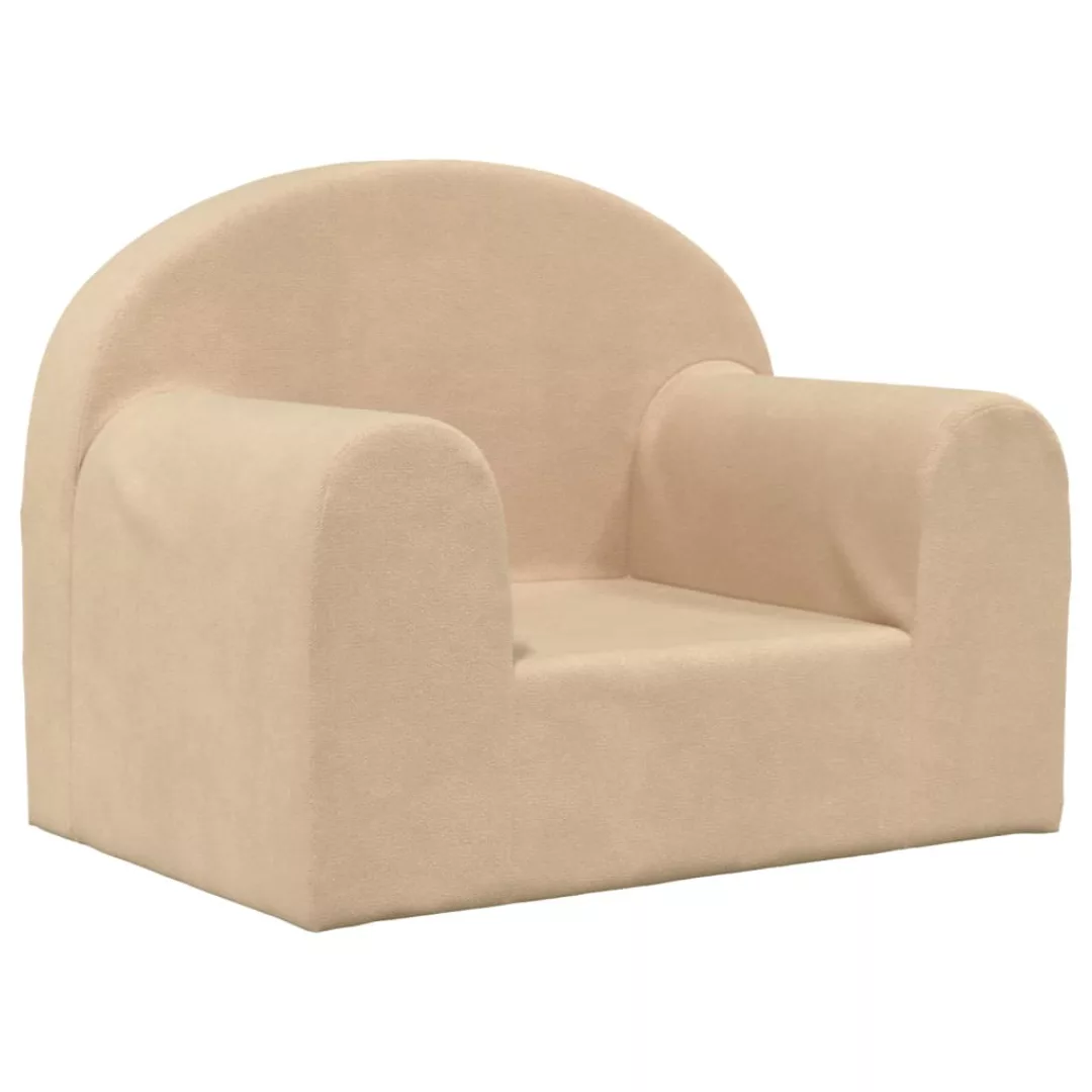 Vidaxl Kindersofa Creme Weich Plüsch günstig online kaufen