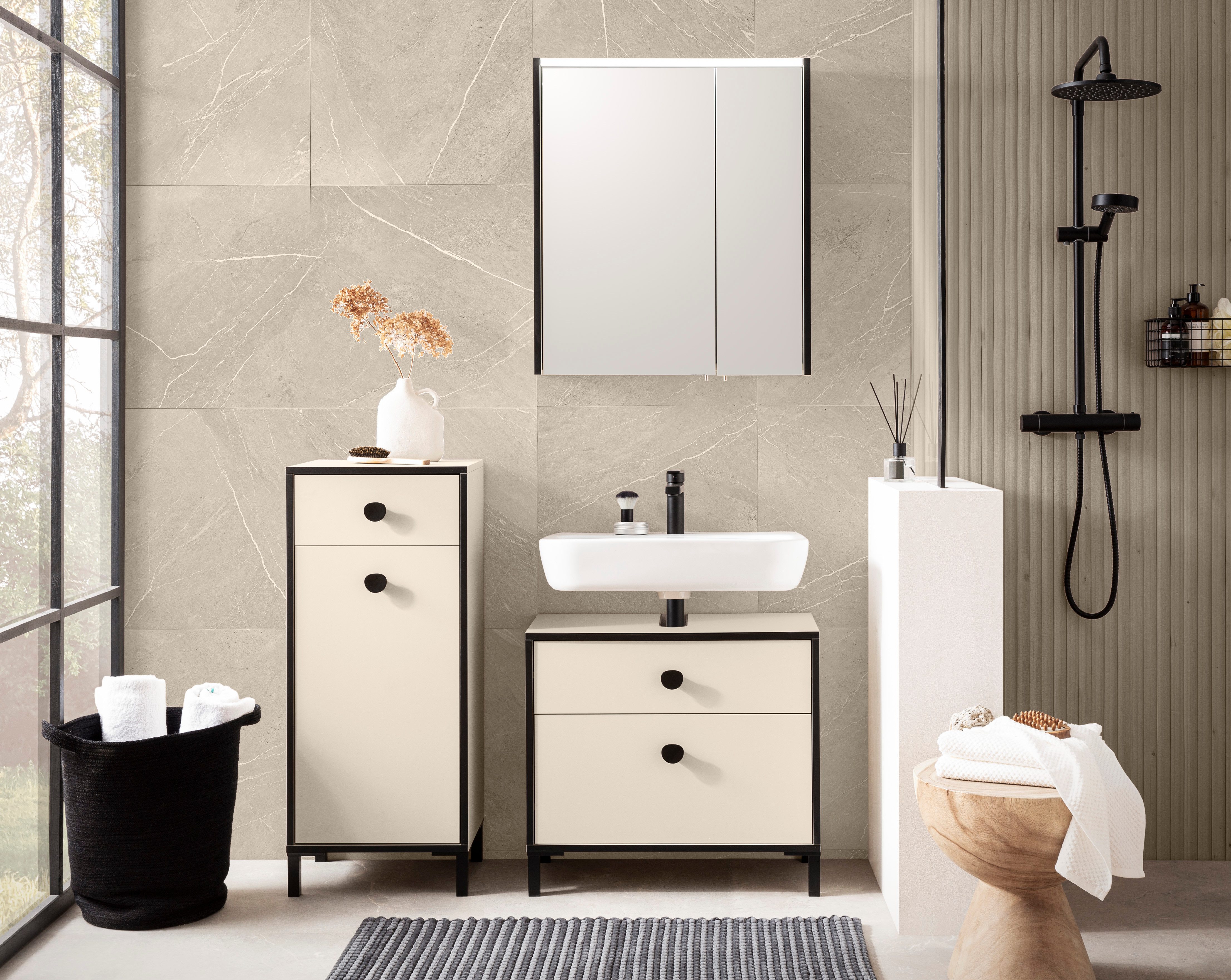 Schildmeyer Highboard "Edda, Breite 40,3 cm, eine Tür & eine Schublade", Ma günstig online kaufen
