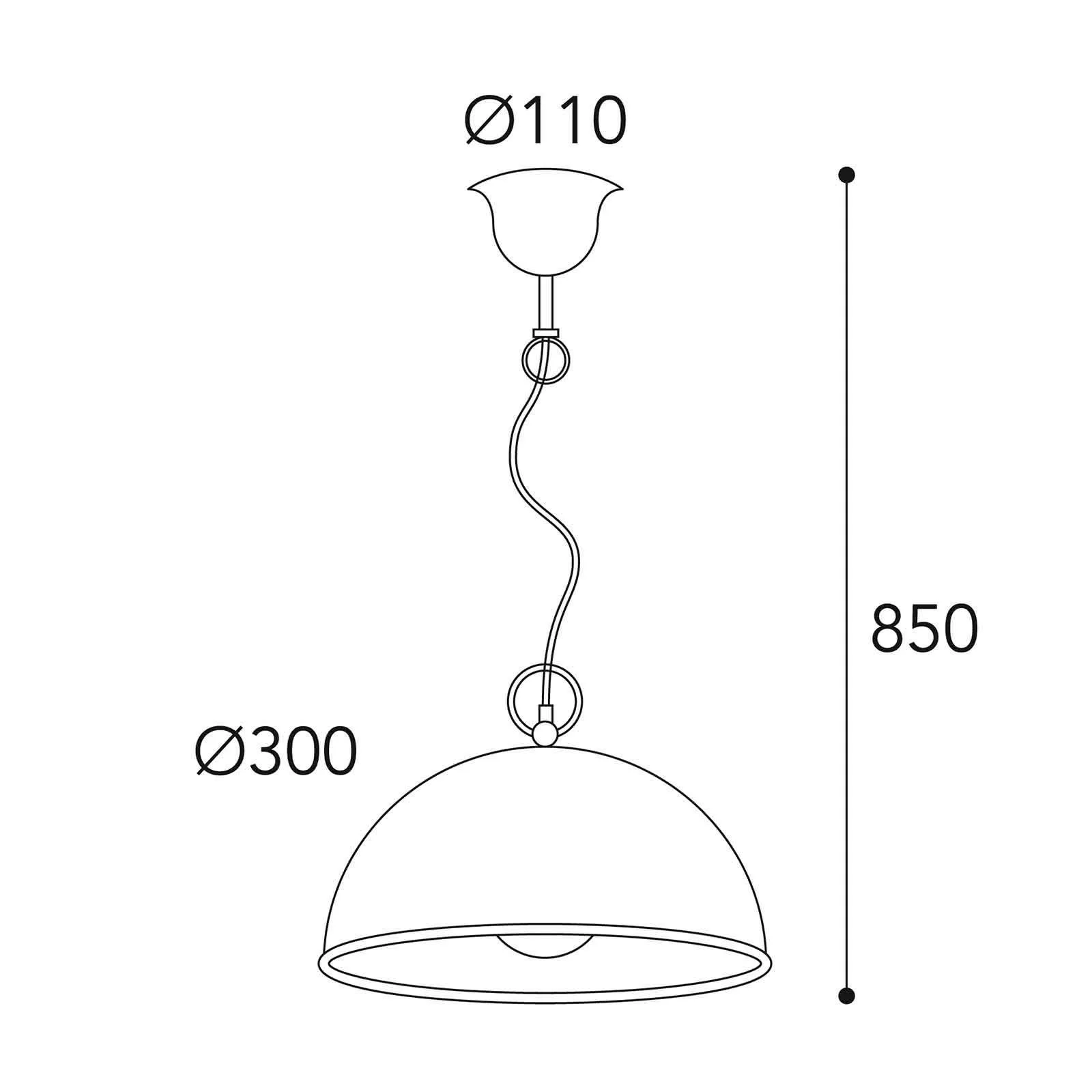 Hängeleuchte Circle gold / messing antik, Ø30cm günstig online kaufen