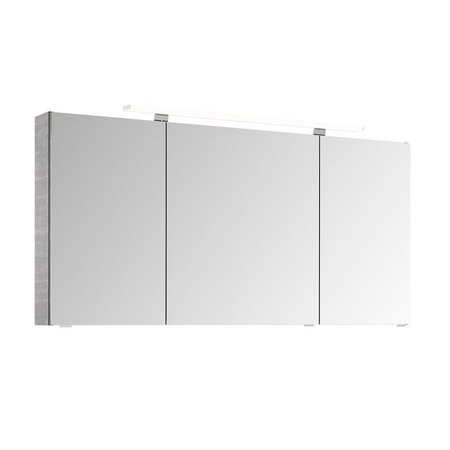 Lomadox Spiegelschrank SINTRA-66 140cm, mit LED-Aufsatzleuchte, in Maroni ( günstig online kaufen