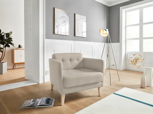 andas Sessel »Raadal«, in skandinavischer Optik, mit Knopfheftung, Design b günstig online kaufen