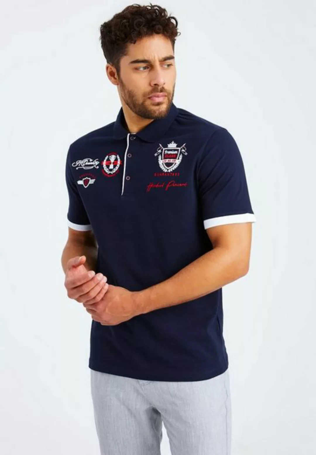 Leif Nelson Poloshirt Herren T-Shirt Polo LN-55610 günstig online kaufen