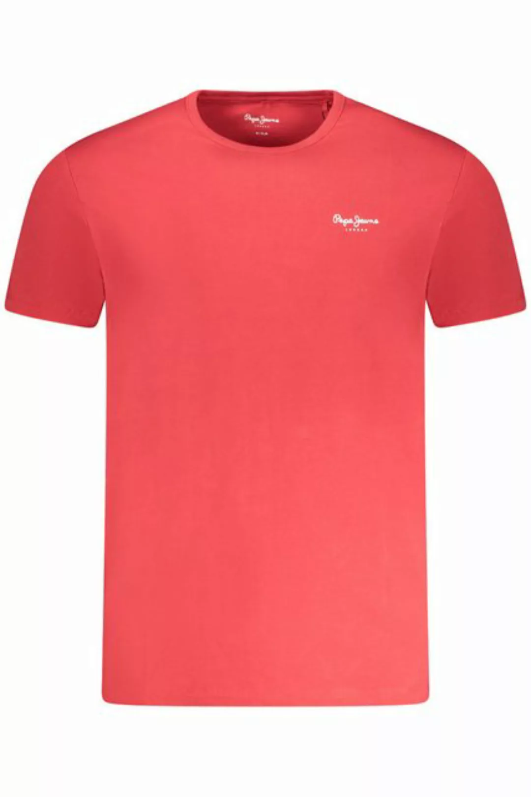 Pepe Jeans T-Shirt Herren Kurzarm-T-Shirt Rot - Slim Fit, Nachhaltige günstig online kaufen