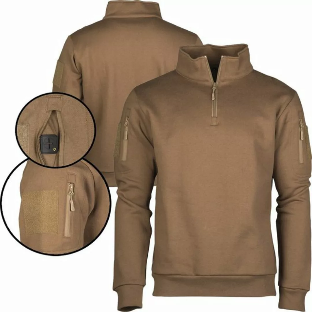 Mil-Tec Strickpullover Militär Tactical Sweatshirt mit Zipper günstig online kaufen