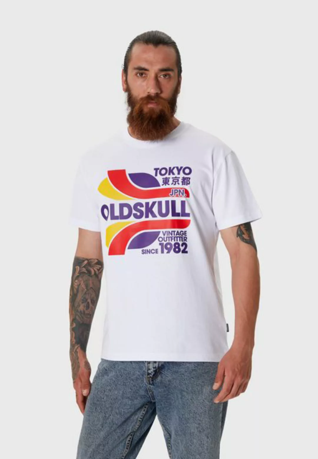 Oldskull T-Shirt Retro Tokyopolis Vintage Logo Graphic günstig online kaufen