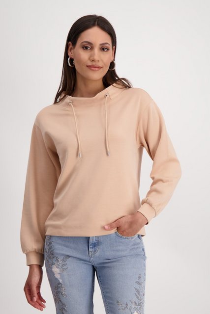 Monari Langarmshirt Pullover, peach nectar günstig online kaufen