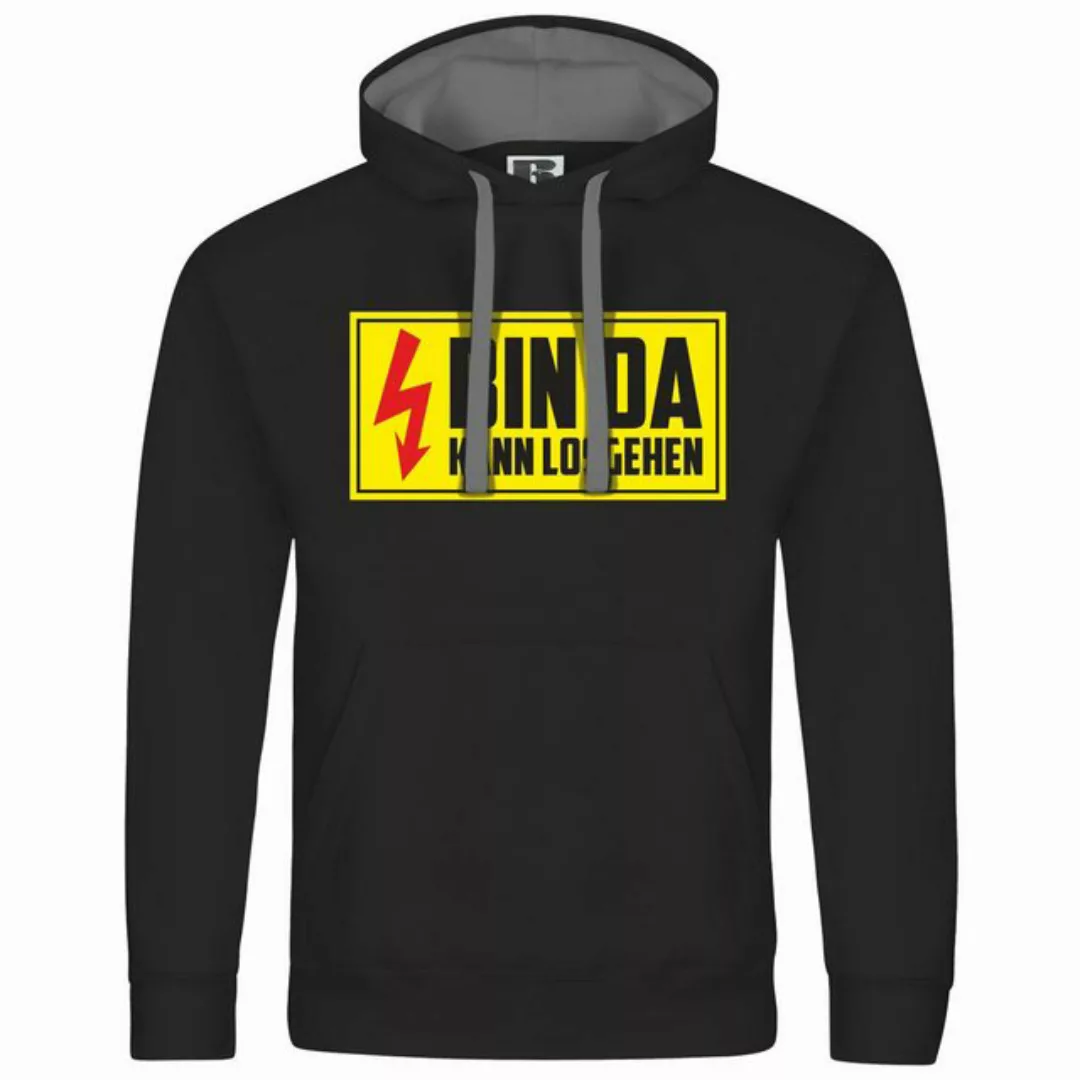 deinshirt Kapuzenpullover Herren Kapuzenpullover Bin da kann losgehen Mit P günstig online kaufen