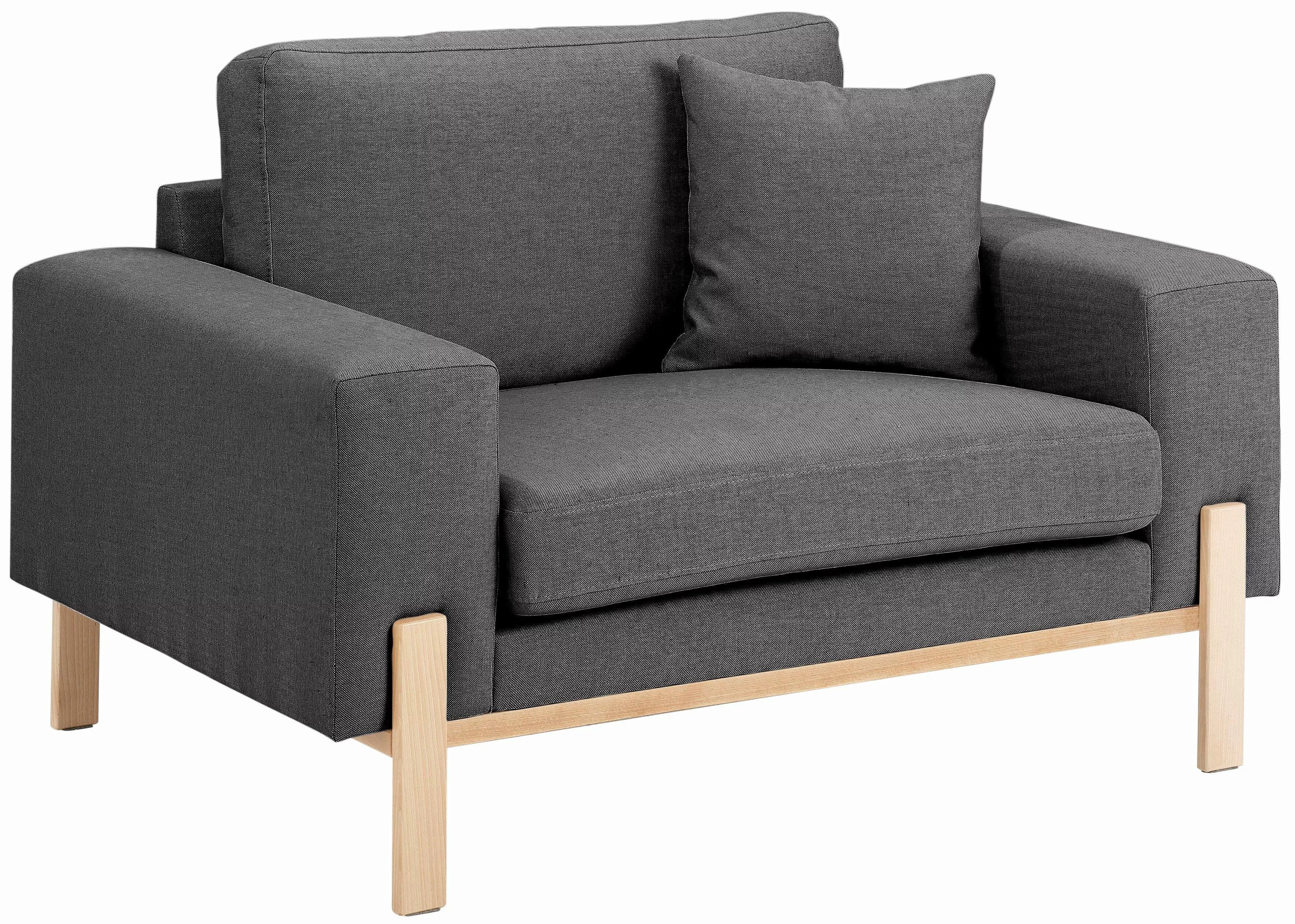 OTTO products Loveseat "Hanne Sessel mit Holzrahmen", Verschiedene Bezugsqu günstig online kaufen