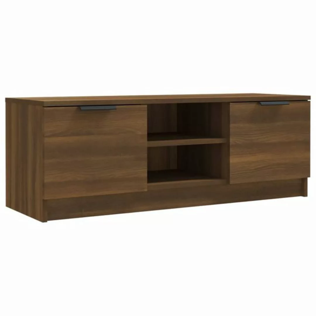 furnicato TV-Schrank Braun Eichen-Optik 102x35x36,5 cm Holzwerkstoff (1-St) günstig online kaufen