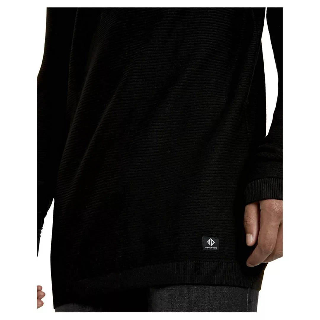 Tom Tailor Textured Pullover M Anthracite Melange günstig online kaufen