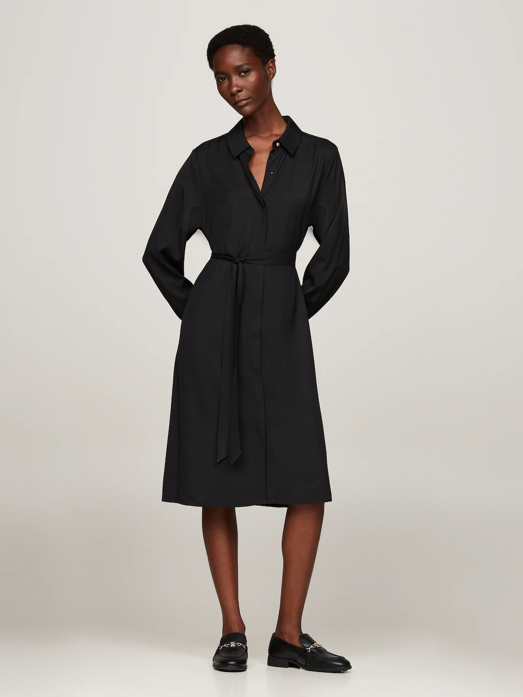 Tommy Hilfiger Hemdblusenkleid "FLUID VISCOSE SHIRT DRESS", fließende Visko günstig online kaufen