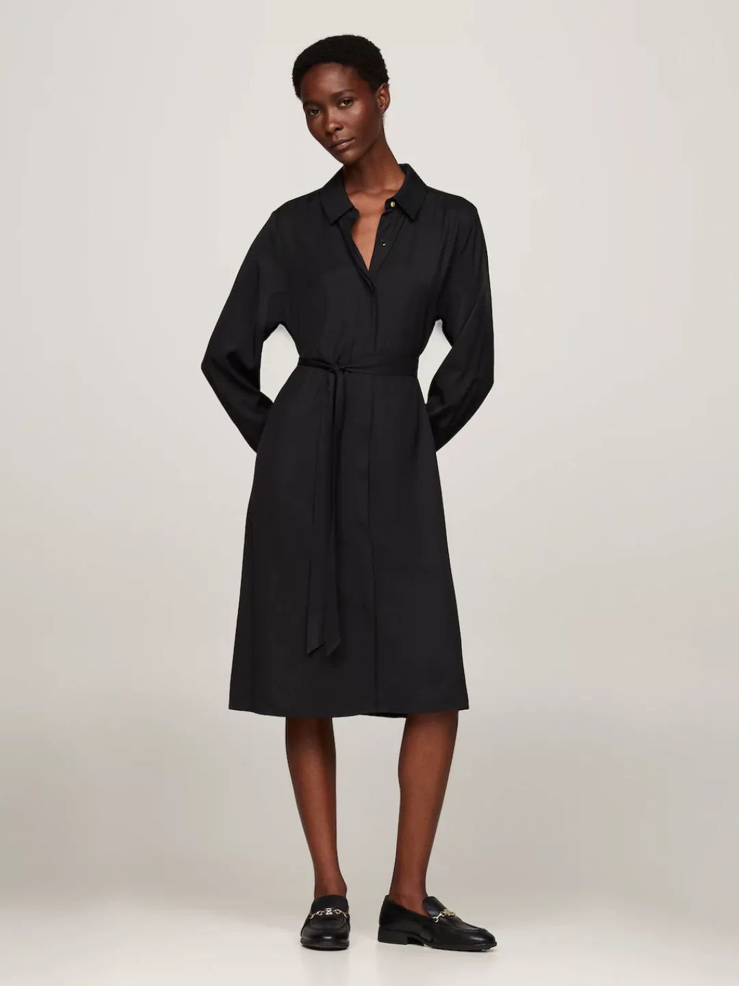 Tommy Hilfiger Hemdblusenkleid "FLUID VISCOSE SHIRT DRESS", fließende Visko günstig online kaufen