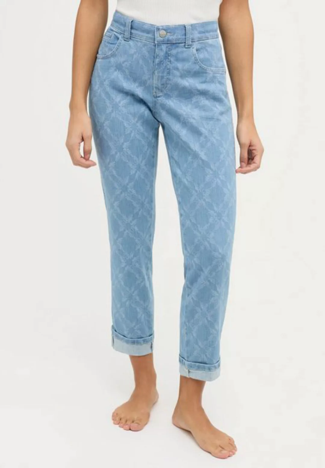 ANGELS 7/8-Jeans Jeans Darleen Crop TU mit Laser Print günstig online kaufen