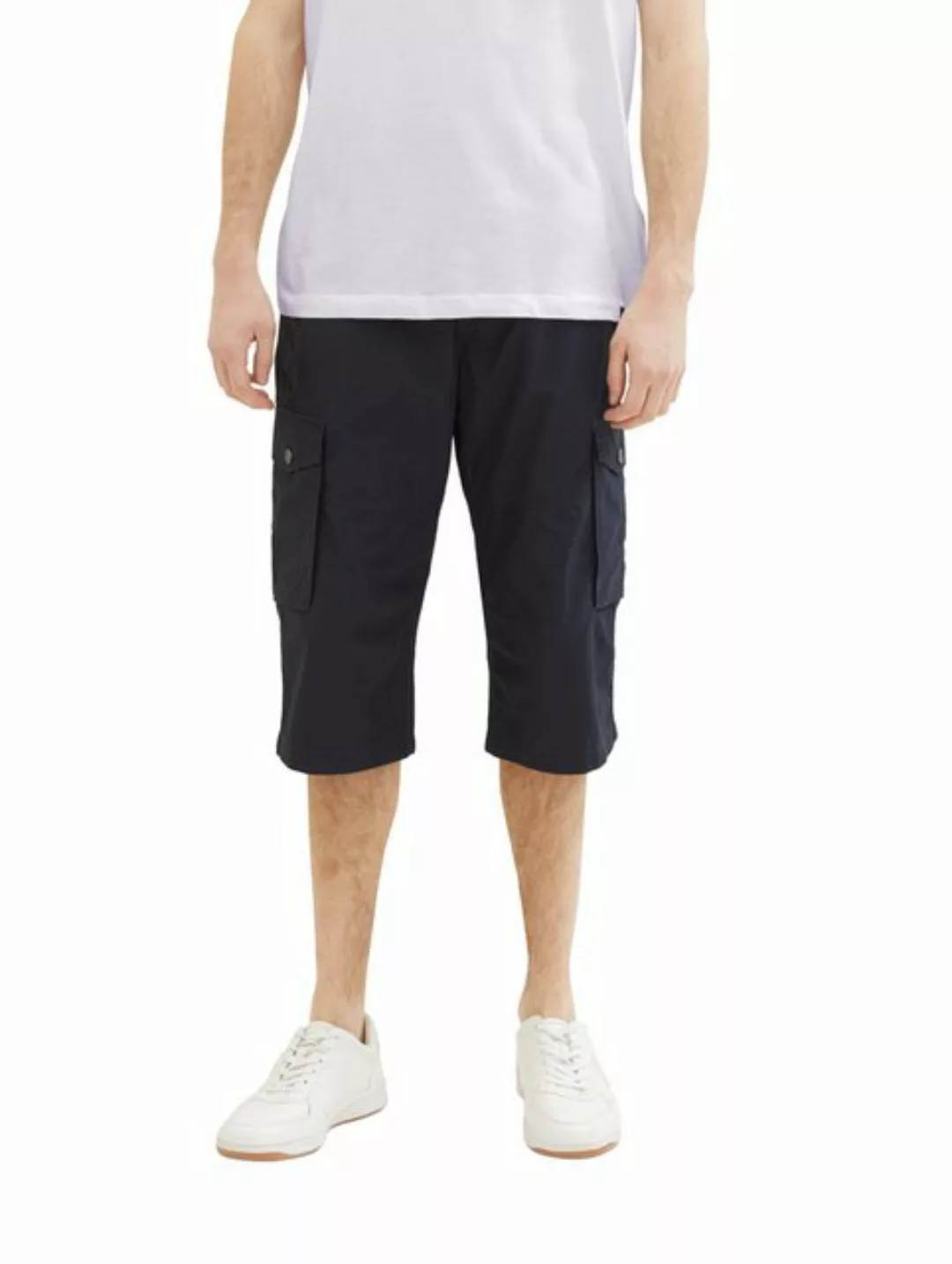 Tom Tailor Herren Bermuda Short PRINTED MAX OVERKNEE - Relaxed Fit günstig online kaufen