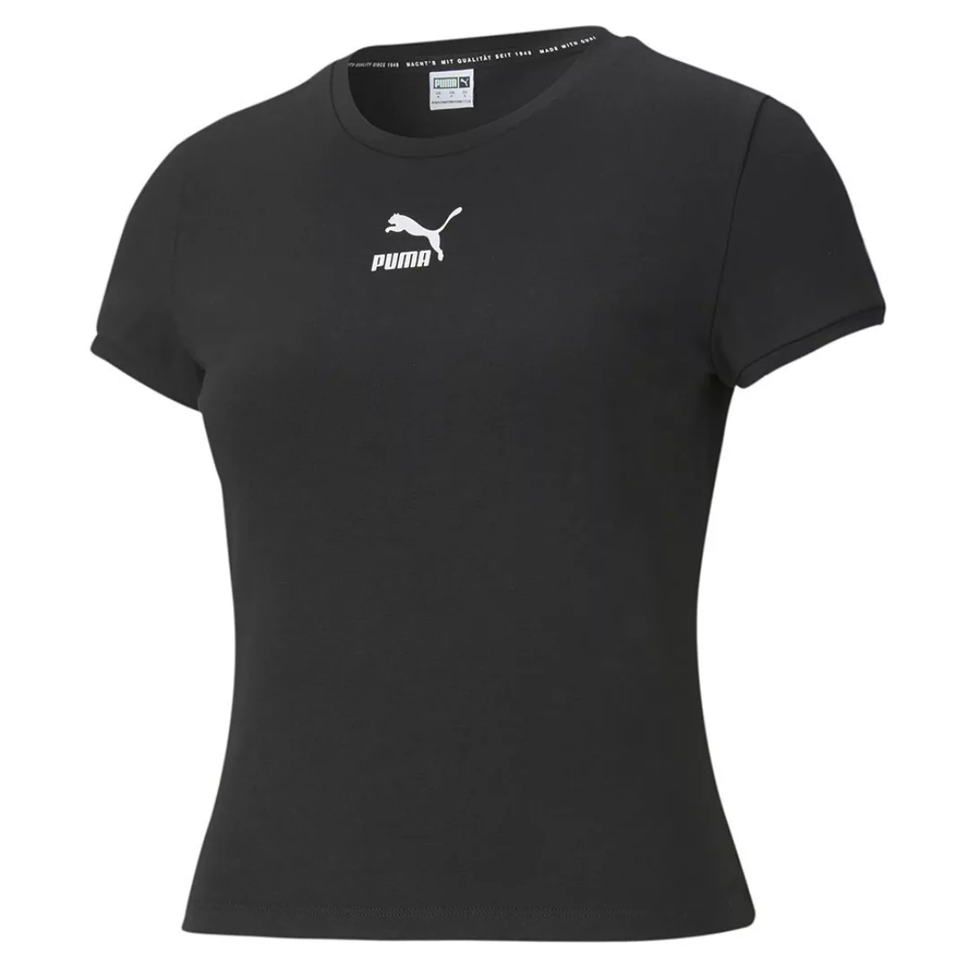Puma Select Classics Fitted Kurzärmeliges T-shirt XS Puma Black günstig online kaufen