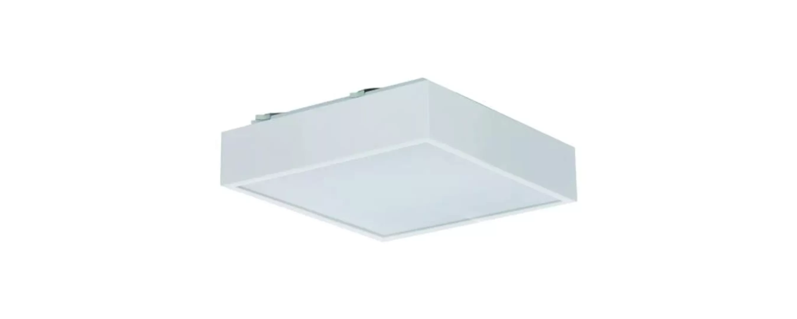 Wohnzimmerleuchte Innenleuchte Q3-LED 29,9 x 29,9 cm weiß 1-flammig quadrat günstig online kaufen