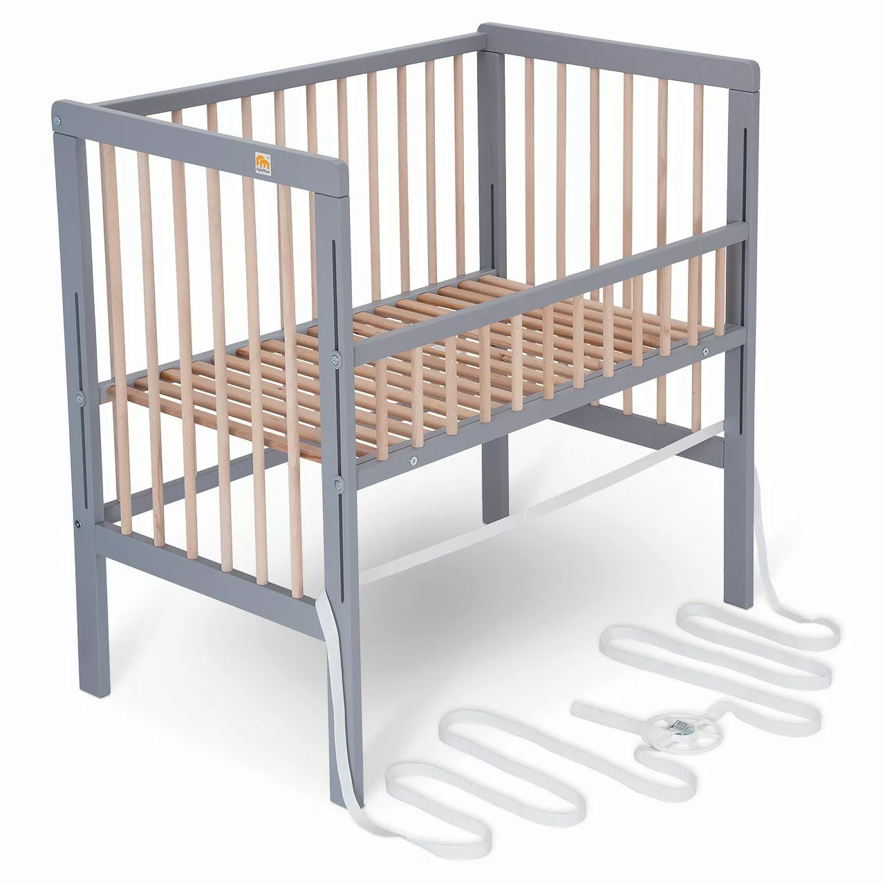FabiMax Beistellbett Boxspring Fix Grau / günstig online kaufen