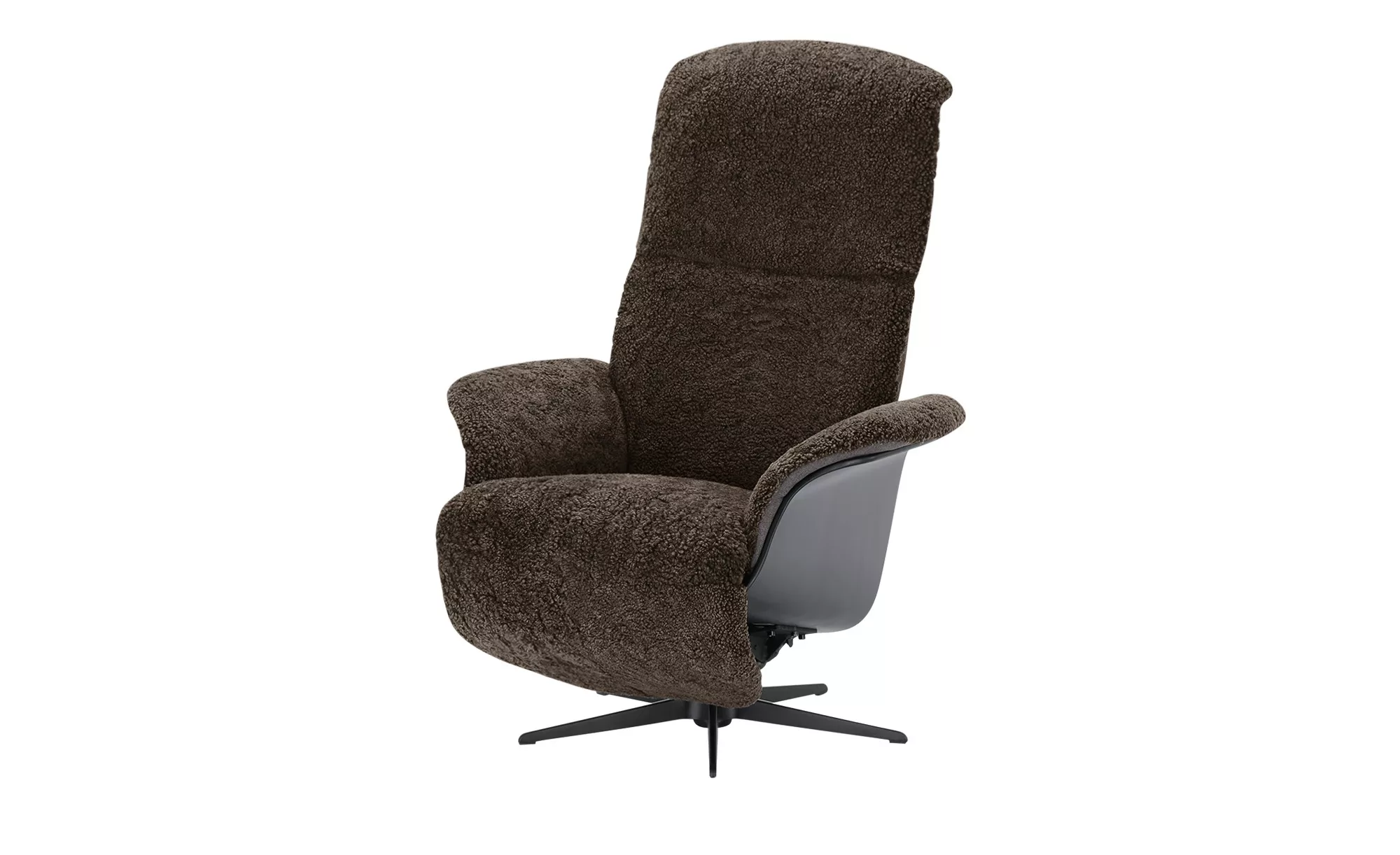 Nils Olsen Relaxsessel mit Schaffell  Frederik - braun - 78 cm - 113 cm - 7 günstig online kaufen